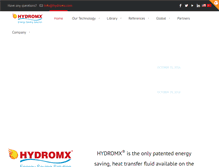 Tablet Screenshot of hydromx.com