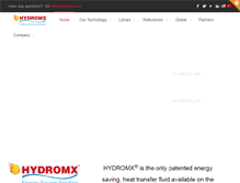 Tablet Screenshot of hydromx.us